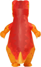 Load image into Gallery viewer, Goosh Inflatable Dinosaur Costume for Adults Blow Up T Rex Costume Dino Inflatable Costume Orange Full Body for Halloween Party
