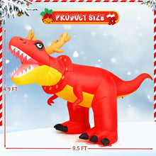 Load image into Gallery viewer, Goosh 6 FT Christmas Inflatables Outdoor Decorations Blow Up Antlers Dinosaur Inflatable with Built-in LEDs for Christmas Indoor Outdoor Yard Lawn Garden Decorations
