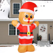 Load image into Gallery viewer, Goosh 8 FT Tall Christmas Gingerbread Inflatables Outdoor Decorations Blow Up with Built-in LEDs for Indoor Party Yard Lawn Garden Decor
