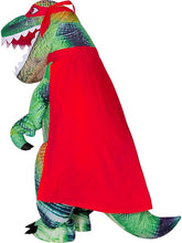 Load image into Gallery viewer, Goosh Inflatable Dinosaur Costume for Adults, Blow Up Trex Costume Dinosaur Inflatable Costume Green for Halloween Party
