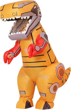 Load image into Gallery viewer, Goosh Inflatable Dinosaur Costume for Adults Funny Blow Up Mechanical T-rex Dino Costume Full Body for Halloween Party Parade Cosplay
