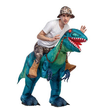 Load image into Gallery viewer, GOOSH Inflatable Dinosaur Costume for Adult Halloween Costume Women Man Funny Blow up Costume for Halloween Party Cosplay
