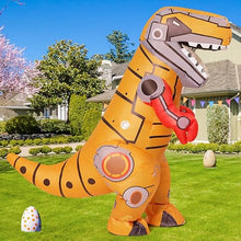 Load image into Gallery viewer, Goosh Inflatable Dinosaur Costume for Adults Funny Blow Up Mechanical T-rex Dino Costume Full Body for Halloween Party Parade Cosplay
