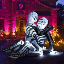 Load image into Gallery viewer, 6.5FT Skeleton Embrace Halloween Inflatable
