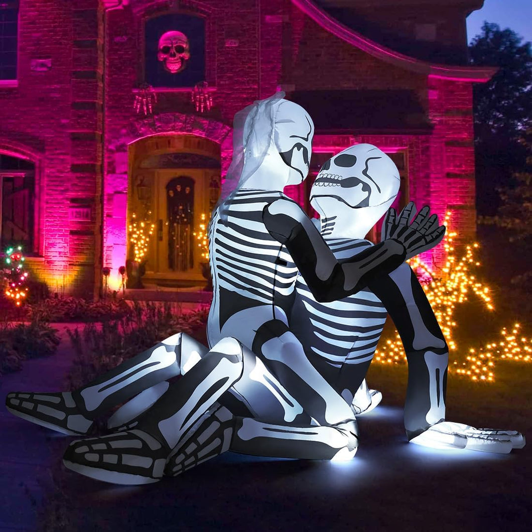 6.5FT Skeleton Embrace Halloween Inflatable