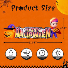 Load image into Gallery viewer, 11.5FT Long Happy Halloween Inflatable Sign
