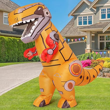 Load image into Gallery viewer, Goosh Inflatable Dinosaur Costume for Adults Funny Blow Up Mechanical T-rex Dino Costume Full Body for Halloween Party Parade Cosplay
