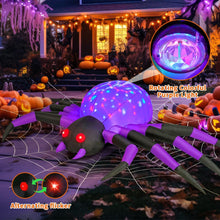 Load image into Gallery viewer, 9FT Purple Lite-up Spider Inflatable
