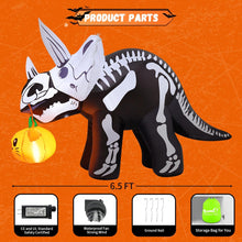 Load image into Gallery viewer, 6.5FT Triceratops Halloween Inflatable
