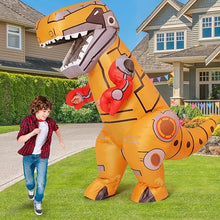 Load image into Gallery viewer, Goosh Inflatable Dinosaur Costume for Adults Funny Blow Up Mechanical T-rex Dino Costume Full Body for Halloween Party Parade Cosplay
