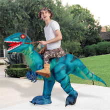 Load image into Gallery viewer, GOOSH Inflatable Dinosaur Costume for Adult Halloween Costume Women Man Funny Blow up Costume for Halloween Party Cosplay
