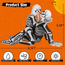 Load image into Gallery viewer, 6.5FT Skeleton Embrace Halloween Inflatable
