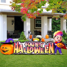 Load image into Gallery viewer, 11.5FT Long Happy Halloween Inflatable Sign
