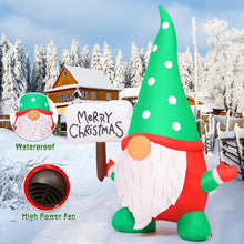 Load image into Gallery viewer, 6FT Merry Christmas Gnome Inflatable
