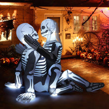 Load image into Gallery viewer, 6.5FT Skeleton Embrace Halloween Inflatable
