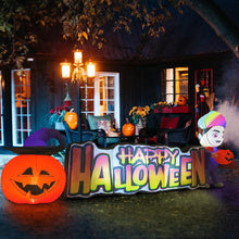 Load image into Gallery viewer, 11.5FT Long Happy Halloween Inflatable Sign
