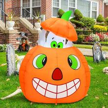 Load image into Gallery viewer, 5FT Animated Halloween Inflatable Ghost in a Pumpkin
