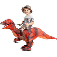 Load image into Gallery viewer, GOOSH Inflatable Costume for Adults and Children, Halloween Costumes Men Women Dinosaur Rider, Blow Up Costume for Unisex Godzilla Toy
