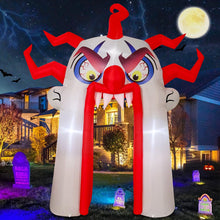 Load image into Gallery viewer, GOOSH 12.8 FT Halloween Inflatables Clown Archway Outdoor Decorations Blow Up Yard with Halloween Arch Built-in LEDs for Garden Lawn Indoor Party Decor
