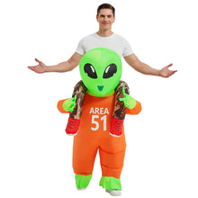 Load image into Gallery viewer, GOOSH Inflatables Costume for Adults Alien Costume Men Women Funny Blow up Halloween Costume for Fancy Dress Cosplay
