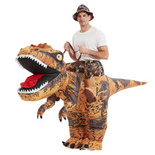 Load image into Gallery viewer, GOOSH Inflatable Dinosaur Costume Adult Halloween Blow up Costumes for Women Man Funny Riding T Rex for Party Cosplay
