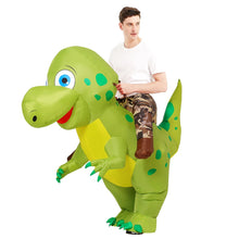 Load image into Gallery viewer, GOOSH Inflatable Dinosaur Costume for Adult Halloween Costume Women Man Funny Blow up Costume for Halloween Party Cosplay
