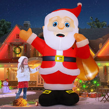 Load image into Gallery viewer, GOOSH 8.3 FT Christmas Inflatables Santa Claus Outdoor Decorations Blow Up Yard Santa Claus with Big Bag with Built-in LEDs for Garden Lawn Indoor Party Decor
