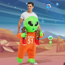 Load image into Gallery viewer, GOOSH Inflatables Costume for Adults Alien Costume Men Women Funny Blow up Halloween Costume for Fancy Dress Cosplay
