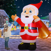 Load image into Gallery viewer, GOOSH 8.3 FT Christmas Inflatables Santa Claus Outdoor Decorations Blow Up Yard Santa Claus with Big Bag with Built-in LEDs for Garden Lawn Indoor Party Decor
