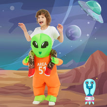 Load image into Gallery viewer, GOOSH Inflatable Costume for Kids Alien Costume Boys Girls Funny Blow up Halloween Costume for Halloween Fancy Party Cosplay
