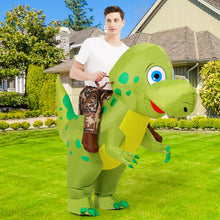 Load image into Gallery viewer, GOOSH Inflatable Dinosaur Costume for Adult Halloween Costume Women Man Funny Blow up Costume for Halloween Party Cosplay
