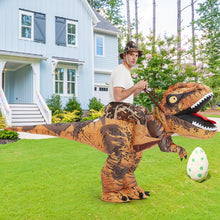 Load image into Gallery viewer, GOOSH Inflatable Dinosaur Costume Adult Halloween Blow up Costumes for Women Man Funny Riding T Rex for Party Cosplay
