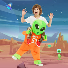 Load image into Gallery viewer, GOOSH Inflatable Costume for Kids Alien Costume Boys Girls Funny Blow up Halloween Costume for Halloween Fancy Party Cosplay
