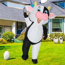 Load image into Gallery viewer, GOOSH Inflatable Cow Costume for Adluts Blow up Halloween Costumes Men Women 72IN Funny Blow up Cow Costume for Halloween Party Cosplay
