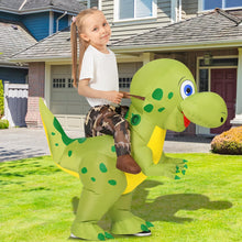 Load image into Gallery viewer, GOOSH Inflatable Green Dinosaur Costume for Kids Halloween Costume Party Cosplay Girl Boy 55inch
