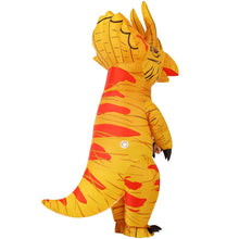 Load image into Gallery viewer, GOOSH Inflatable Triceratops Dinosaur Costume Adult Halloween Blow up Costumes for Women Men Triceratops Air Costume for Party Cosplay Unisex
