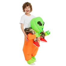 Load image into Gallery viewer, GOOSH Inflatable Costume for Kids Alien Costume Boys Girls Funny Blow up Halloween Costume for Halloween Fancy Party Cosplay
