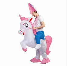 Load image into Gallery viewer, GOOSH Inflatable Unicorn Costume for Adult Halloween Costume Women Man Funny Blow up Costume for Halloween Party Cosplay
