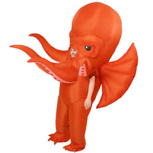 Load image into Gallery viewer, GOOSH Inflatable Octopus Costume for Adult Halloween Costume Women Man Funny Blow up Costume for Halloween Party Cosplay
