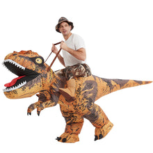 Load image into Gallery viewer, GOOSH Inflatable Dinosaur Costume Adult Halloween Blow up Costumes for Women Man Funny Riding T Rex for Party Cosplay
