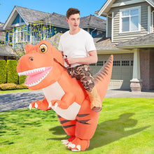 Load image into Gallery viewer, GOOSH Inflatable Dinosaur Costume for Adults Riding T Rex Air Blow up Funny Fancy Dress Halloween Party Cosplay Costume
