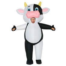 Load image into Gallery viewer, GOOSH Inflatable Cow Costume for Adluts Blow up Halloween Costumes Men Women 72IN Funny Blow up Cow Costume for Halloween Party Cosplay
