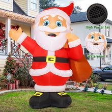 Load image into Gallery viewer, GOOSH 8.3 FT Christmas Inflatables Santa Claus Outdoor Decorations Blow Up Yard Santa Claus with Big Bag with Built-in LEDs for Garden Lawn Indoor Party Decor
