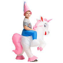 Load image into Gallery viewer, GOOSH Inflatable Unicorn Costume for Kids Halloween Costumes Boys Girls Funny Blow up Costume for Halloween Party Cosplay
