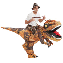 Load image into Gallery viewer, GOOSH Inflatable Dinosaur Costume Adult Halloween Blow up Costumes for Women Man Funny Riding T Rex for Party Cosplay
