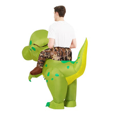 Load image into Gallery viewer, GOOSH Inflatable Dinosaur Costume for Adult Halloween Costume Women Man Funny Blow up Costume for Halloween Party Cosplay
