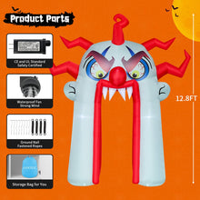 Load image into Gallery viewer, GOOSH 12.8 FT Halloween Inflatables Clown Archway Outdoor Decorations Blow Up Yard with Halloween Arch Built-in LEDs for Garden Lawn Indoor Party Decor
