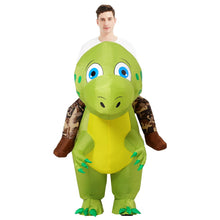 Load image into Gallery viewer, GOOSH Inflatable Dinosaur Costume for Adult Halloween Costume Women Man Funny Blow up Costume for Halloween Party Cosplay
