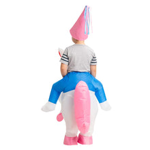 Load image into Gallery viewer, GOOSH Inflatable Unicorn Costume for Kids Halloween Costumes Boys Girls Funny Blow up Costume for Halloween Party Cosplay
