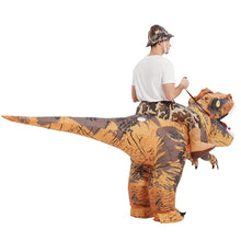 Load image into Gallery viewer, GOOSH Inflatable Dinosaur Costume Adult Halloween Blow up Costumes for Women Man Funny Riding T Rex for Party Cosplay
